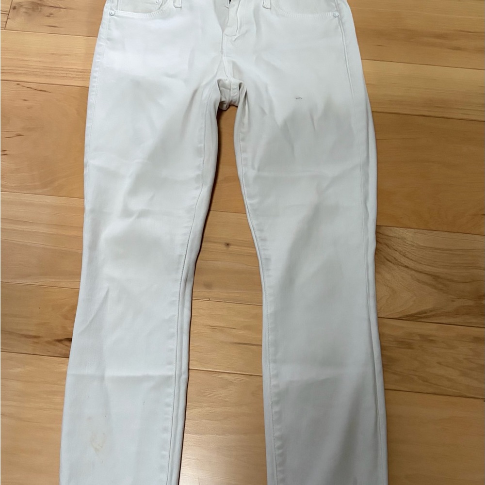 MOTHER Cream Denim Jeans